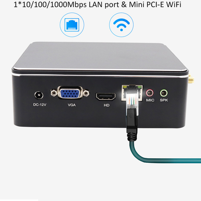購入 ミニコンピュータ 産業用 Intel I3 4005U 5005U I5 4200U 5200U HD グラフィックス 500 ポータブル ファンレス 産業用 Win10 ミニ PC online manufacture