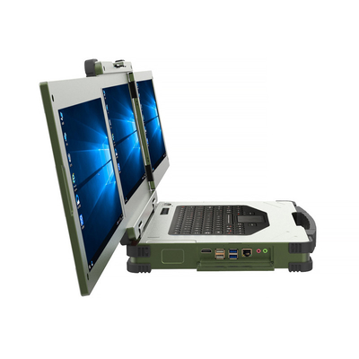 タッチ スクリーンが付いている多機能頑丈な PC のラップトップの携帯用 3 スクリーン