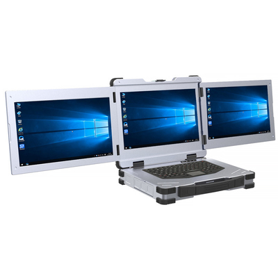3 スクリーン モニター頑丈なラップトップ コンピューター軍用 15.6 インチ