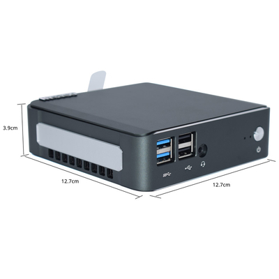 アルミニウムI3 10110U I5 10210U第10の4K産業小型PCコンピュータ256GB